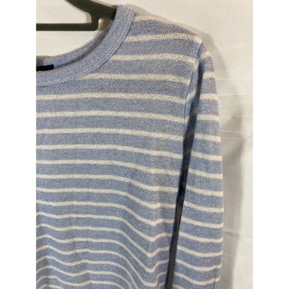 Forever 21 Shirt Womens Small Blue White Striped Pullover Long Sleeve Sweatshirt - Picture 2 of 8